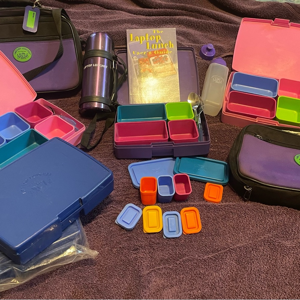 Laptop Lunch by Bento-ware large lot with extras